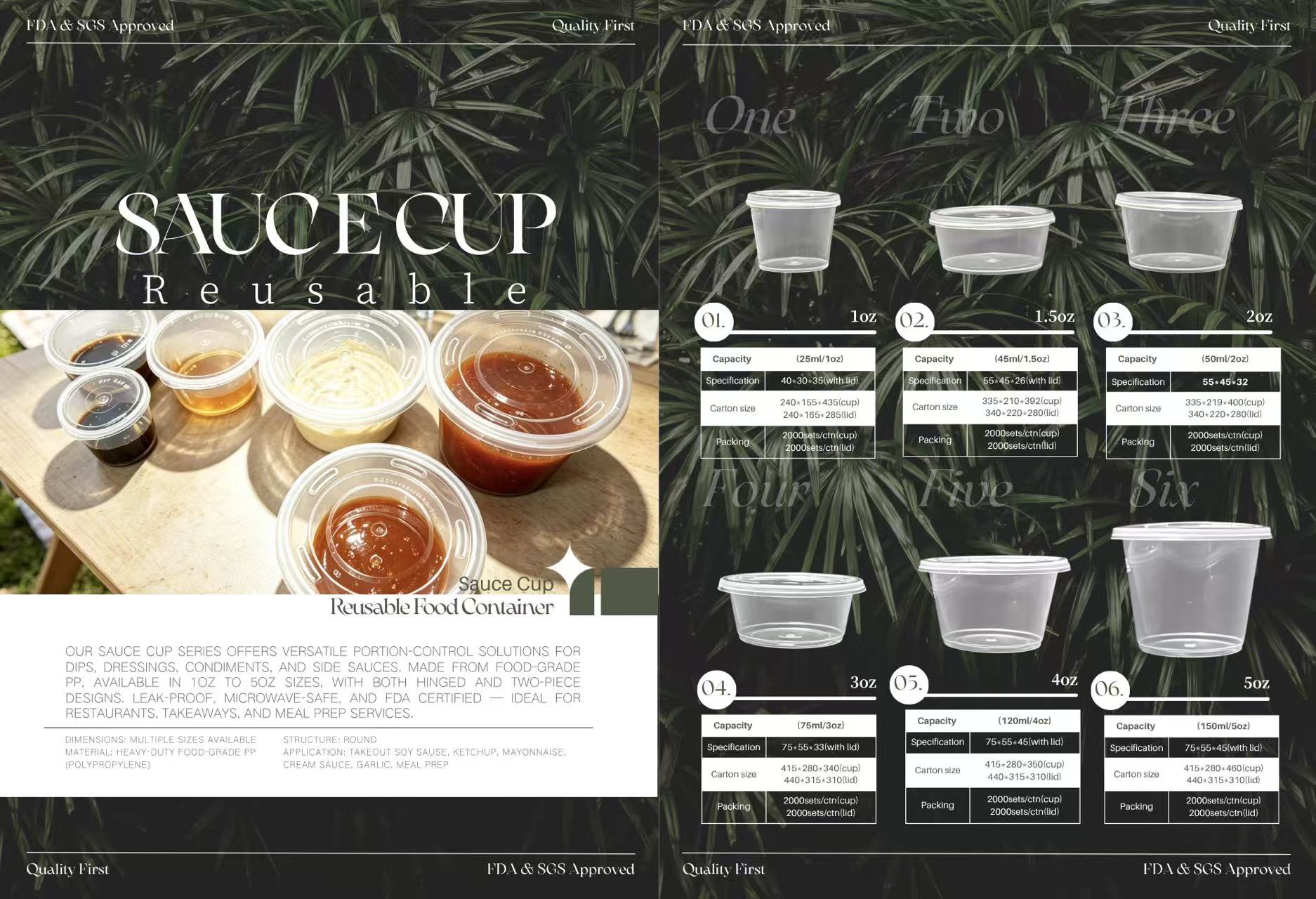 JR DELIPACK sauce cup catalog