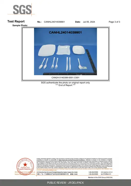 Reduced public review page 3 of SGS report CANHL24014039901